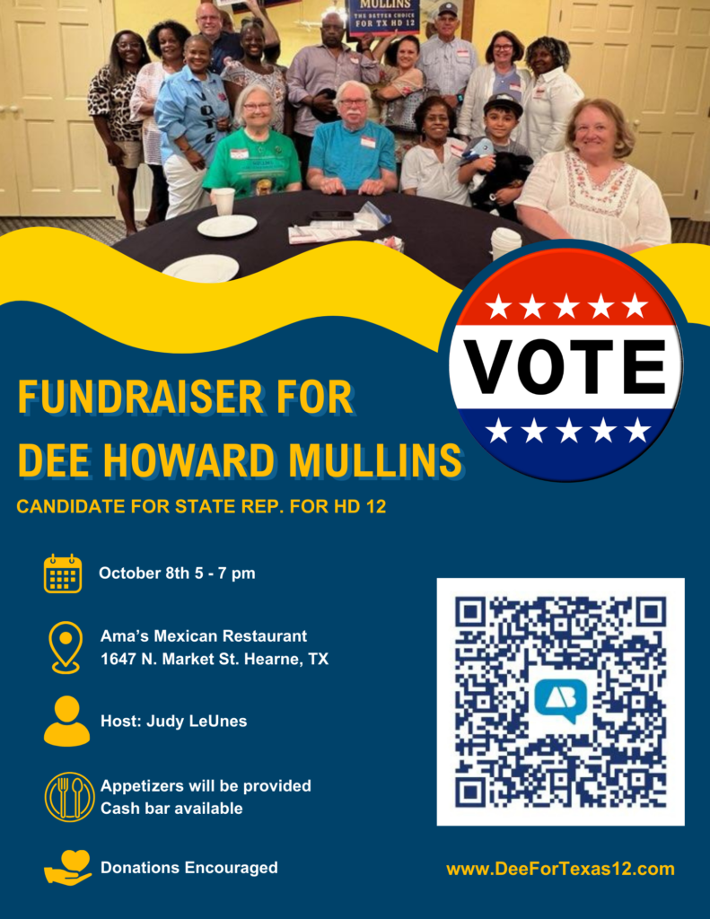 Dee Howard Mullins Fundraiser at Ama's Mexican Restaurant October 8th 5-7pm